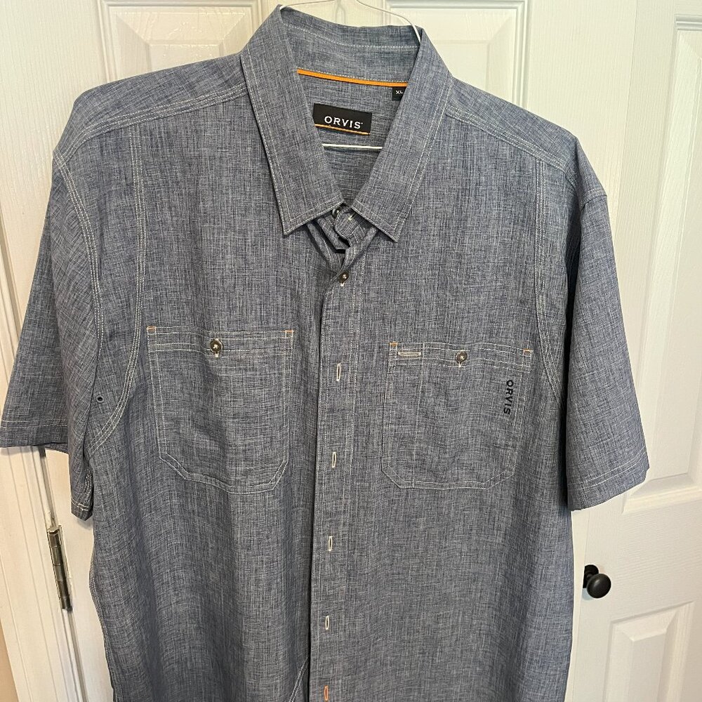 Orvis Tech Chambray Work Shirt--Short Sleeve